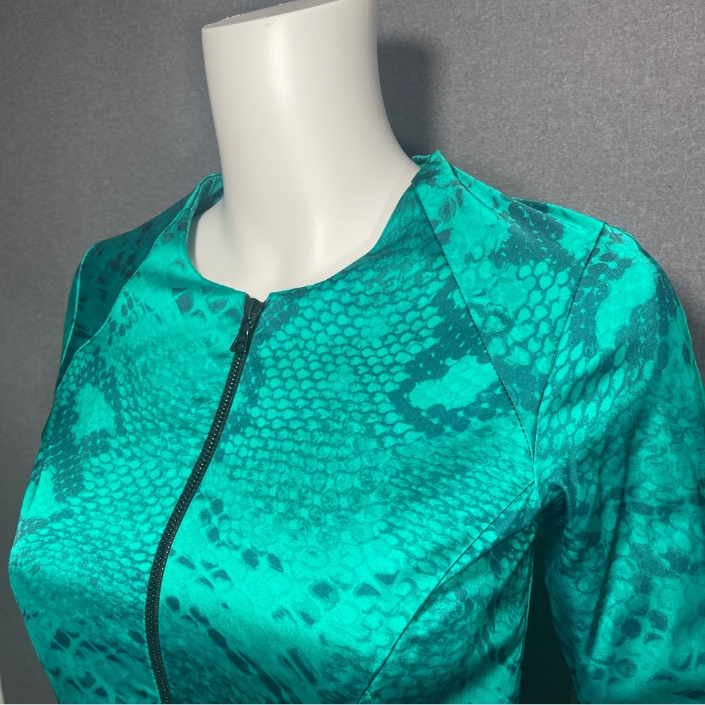 Alexis Emerald Green Patterned Jacket - image 6